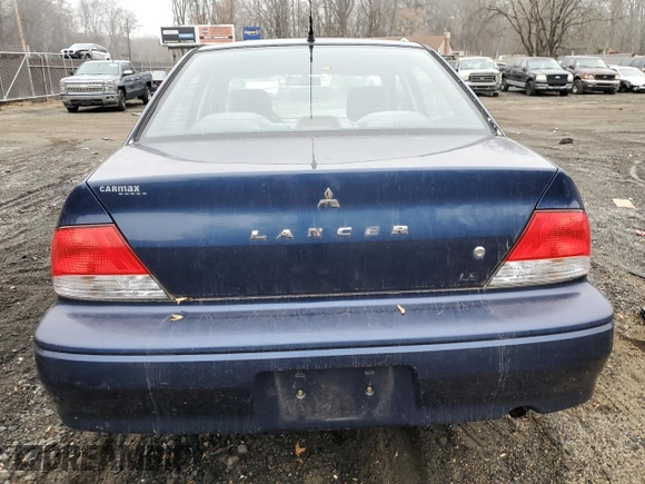 2002 Mitsubishi Lancer LS with VIN JA3AJ36E62U045279, listed as a Copart auction lot 83882654 with 208,175 mi miles and Salvage Title. Bid and sale history available at carsss.com. Image 6.