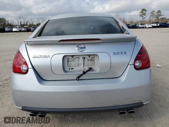 2007 Nissan Maxima 3.5 SL with VIN 1N4BA41EX7C842589, listed as a Copart auction lot 43861875 with 0 mi miles and Salvage Title. Bid and sale history available at carsss.com. Image 6.