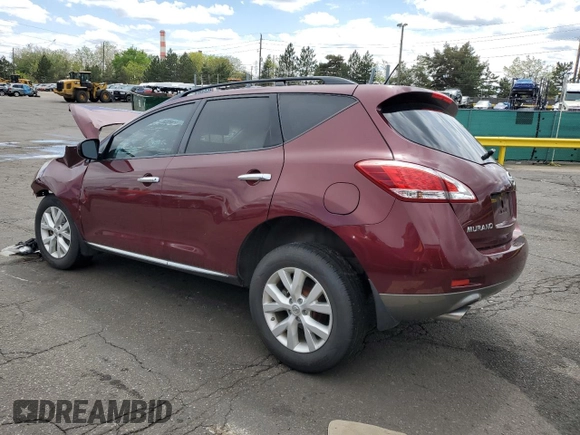 2012 Nissan Murano SL с VIN JN8AZ1MW8CW218045, выставлен на аукционе Copart как лот 55182975 с пробегом Не указан миль и Списание • Salvage title. История ставок и продаж доступна на DreamBid. Изображение 2.