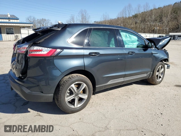 2024 Ford Edge SEL z VIN 2FMPK4J97RBA27846, wystawiony jako Copart lot #49391255 z przebiegiem Nie podano mil oraz Szkoda całkowita • Salvage title. Historia ofert i sprzedaży dostępna na DreamBid. Obrazek 3.