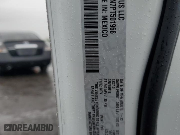 2023 Jeep Compass Limited with VIN 3C4NJDCN7PT501966, listed as a Copart auction lot 56692575 with 18,430 mi miles and Salvage title. Bid and sale history available at DreamBid. Image 13.