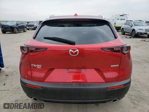 2024 Mazda CX-30 2.5 S Premium Package with VIN 3MVDMBDM8RM668801, listed as a Copart auction lot 43975105 with 12,349 mi miles and Salvage Title. Bid and sale history available at carsss.com. Image 6.