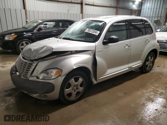 2002 Chrysler PT Cruiser Limited with VIN 3C8FY68B22T220823, listed as a Copart auction lot 78572594 with 41,814 mi miles and Salvage Title. Bid and sale history available at DreamBid. Image 1.