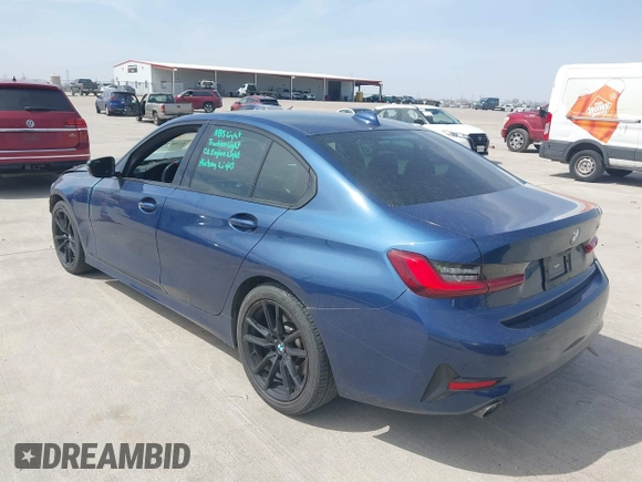 2022 BMW 3 Series 330i с VIN 3MW5R1J06N8C32399, выставлен на аукционе IAAI как лот 41788730 с пробегом 53 691 миль миль и . История ставок и продаж доступна на DreamBid. Изображение 3.