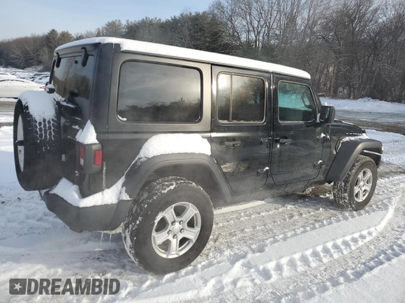 2022 Jeep Wrangler Unlimited Willys Sport with VIN 1C4HJXDN0NW207099, listed as a Copart auction lot 43395805 with 55,529 mi miles and Salvage Title. Bid and sale history available at DreamBid. Image 3.