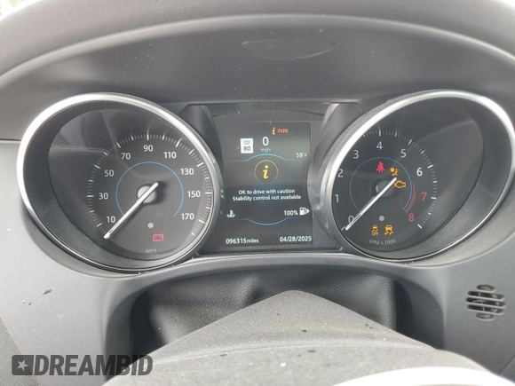 2019 Jaguar F-Pace S with VIN SADCM2FV9KA392963, listed as a Copart auction lot 54572485 with 96,315 mi miles and Salvage title. Bid and sale history available at DreamBid. Image 9.