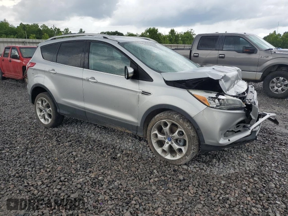 2013 Ford Escape Titanium with VIN 1FMCU9J94DUB00695, listed as a Copart auction lot 56633955 with 129,011 mi miles and Salvage title. Bid and sale history available at DreamBid. Image 4.