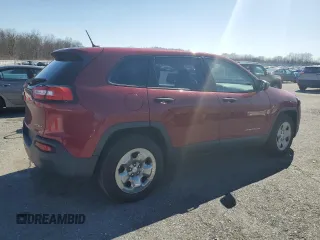 2015 Jeep Cherokee Sport with VIN 1C4PJMAB7FW749757, listed as a Copart auction lot 50165345 with 143,131 mi miles and Salvage Title. Bid and sale history available at carsss.com. Image 3.
