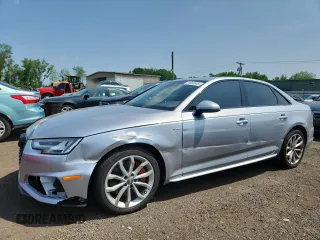 2019 Audi A4 Premium Plus with VIN WAUENAF48KN007904, listed as a Copart auction lot 61832515 with 78,362 mi miles and Salvage title. Bid and sale history available at DreamBid. Image 1.