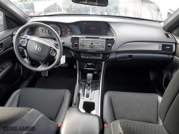 2017 Honda Accord Sedan Sport with VIN 1HGCR2F57HA210054, listed as a Copart auction lot 50038195 with 37,786 mi miles and Salvage Title. Bid and sale history available at carsss.com. Image 8.
