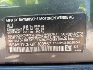 2019 BMW 3 Series 330i with VIN WBA5R1C5XKFH00567, listed as a IAAI auction lot 42076068 with 160,576 mi miles and . Bid and sale history available at DreamBid. Image 9.