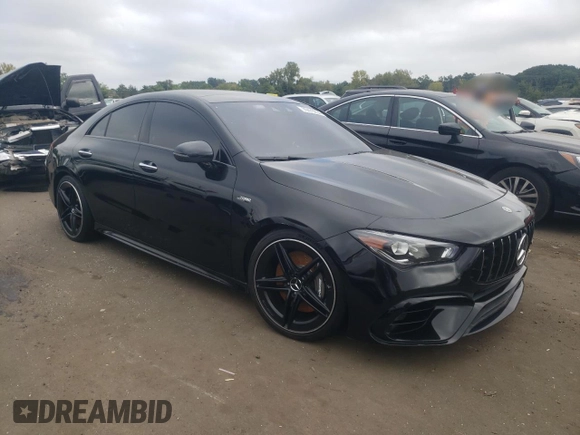 2021 Mercedes-Benz CLA 45 AMG with VIN W1K5J5DB5MN179887, listed as a Copart auction lot 70479254 with Not Provided miles and Salvage Title. Bid and sale history available at DreamBid. Image 4.