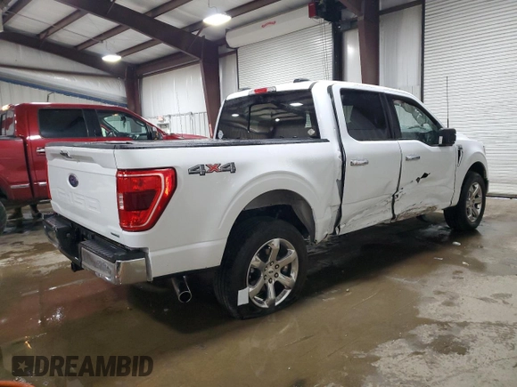 2022 Ford F-150 XL with VIN 1FTEW1EP9NFB19718, listed as a Copart auction lot 59297815 with 43,368 mi miles and Salvage title. Bid and sale history available at DreamBid. Image 3.