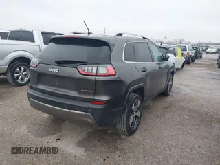 2019 Jeep Cherokee Limited with VIN 1C4PJLDB9KD275094, listed as a IAAI auction lot 41533660 with 75,361 mi miles and . Bid and sale history available at DreamBid. Image 4.