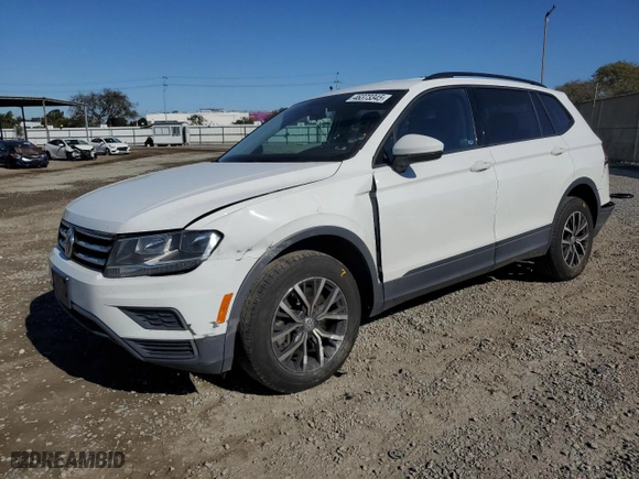 2021 Volkswagen Tiguan S with VIN 3VV1B7AX6MM071758, listed as a Copart auction lot 46373345 with 139,674 mi miles and Salvage Title. Bid and sale history available at carsss.com. Image 1.