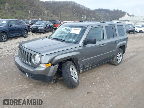 2012 Jeep Patriot Sport with VIN 1C4NJRBB1CD621282, listed as a IAAI auction lot 42005917 with 54,023 mi miles. Bid and sale history available at carsss.com. Image 17.
