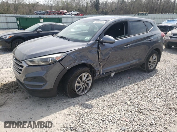 2018 Hyundai Tucson SE with VIN KM8J23A47JU801550, listed as a Copart auction lot 48993855 with 81,512 mi miles and Salvage Title. Bid and sale history available at carsss.com. Image 1.