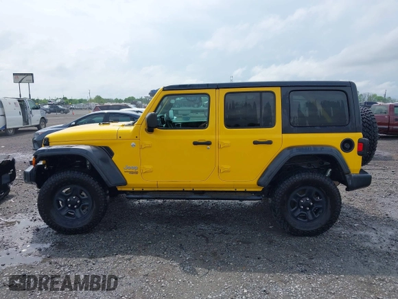 2018 Jeep Wrangler Unlimited Sport z VIN 1C4HJXDN9JW332273, wystawiony jako IAAI lot #42081234 z przebiegiem 94 884 mil mil oraz . Historia ofert i sprzedaży dostępna na DreamBid. Obrazek 14.