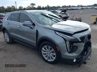 2023 Cadillac XT4 FWD Luxury with VIN 1GYAZAR42PF135830, listed as a IAAI auction lot 41197262 with 23,046 mi miles. Bid and sale history available at carsss.com. Image 1.