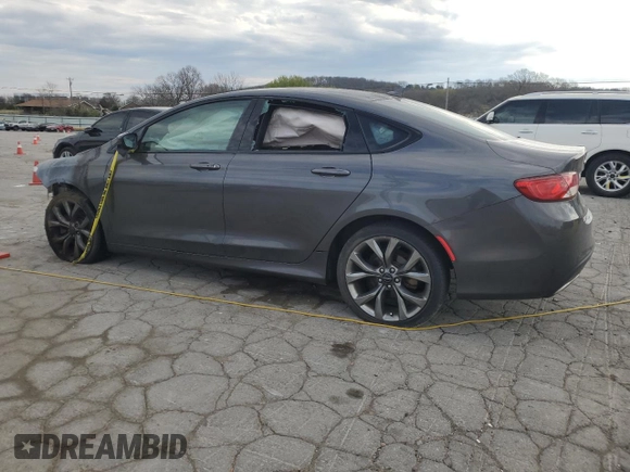 2015 Chrysler 200 S with VIN 1C3CCCDG9FN665153, listed as a Copart auction lot 50891885 with Not Provided miles and Salvage Title. Bid and sale history available at carsss.com. Image 2.