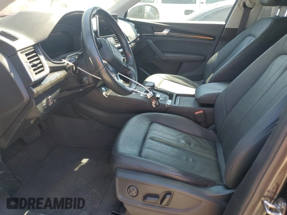 2020 Audi Q5 Premium Plus with VIN WA1E2AFY6L2068292, listed as a Copart auction lot 66568444 with 43,992 mi miles and Salvage title. Bid and sale history available at DreamBid. Image 7.