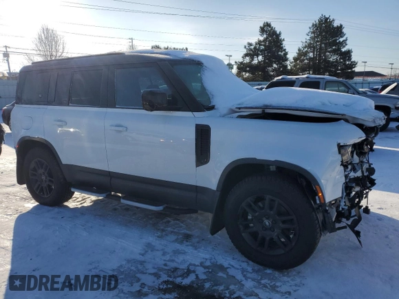 2024 Land Rover Defender S with VIN SALEJ7EX6R2347361, listed as a Copart auction lot 87747555 with 4,176 mi miles and Salvage title. Bid and sale history available at DreamBid. Image 4.
