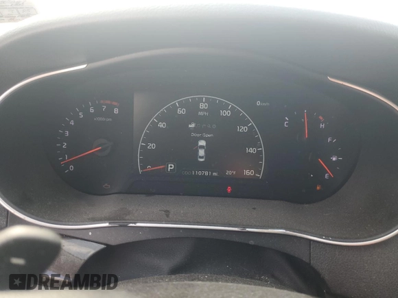 2014 Kia Cadenza Premium with VIN KNALN4D78E5124117, listed as a Copart auction lot 45187345 with 110,781 mi miles and Salvage Title. Bid and sale history available at carsss.com. Image 9.