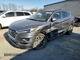 2021 Hyundai Tucson Ultimate with VIN KM8J33AL4MU408176, listed as a Copart auction lot 47255895 with 49,304 mi miles and Salvage title. Bid and sale history available at DreamBid. Image 1.