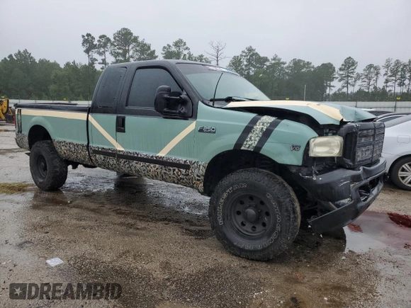 2001 Ford Super Duty F-250 XL with VIN 1FTNX20S91EB09706, listed as a Copart auction lot 66475184 with 249,617 mi miles and Clean Title. Bid and sale history available at carsss.com. Image 4.