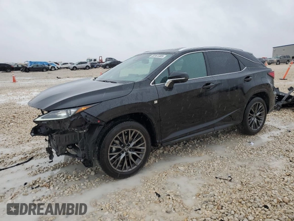 2022 Lexus RX with VIN 2T2YZMDA6NC343309, listed as a Copart auction lot 50161385 with 37,728 mi miles and Salvage Title. Bid and sale history available at carsss.com. Image 1.
