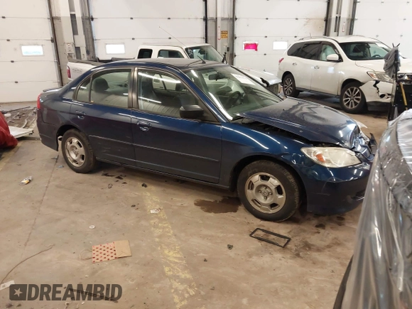 2005 Honda Civic with VIN JHMES96635S003839, listed as a IAAI auction lot 41861678 with 131,987 mi miles and . Bid and sale history available at DreamBid. Image 1.