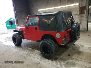2001 Jeep Wrangler Sport z VIN 1J4FA49S81P362860, wystawiony jako Copart lot #52526165 z przebiegiem 125 124 mil mil oraz Czysty tytuł • Clean title. Historia ofert i sprzedaży dostępna na DreamBid. Obrazek 2.