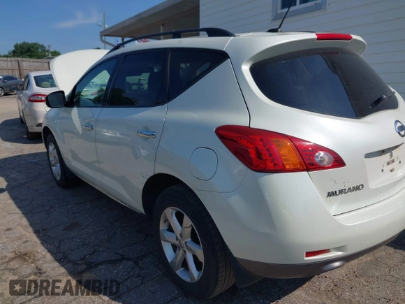 2009 Nissan Murano S with VIN JN8AZ18W59W160754, listed as a IAAI auction lot 42147172 with 210,369 mi miles. Bid and sale history available at carsss.com. Image 3.