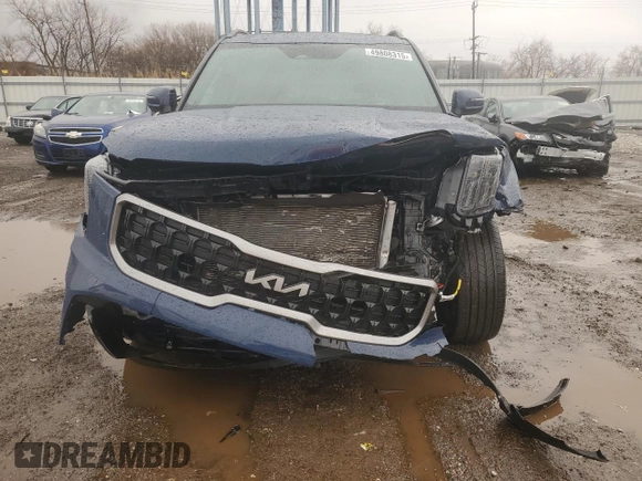 2023 Kia Telluride EX X-Line with VIN 5XYP3DGC7PG404463, listed as a Copart auction lot 49808315 with 24,306 mi miles and Salvage title. Bid and sale history available at DreamBid. Image 5.