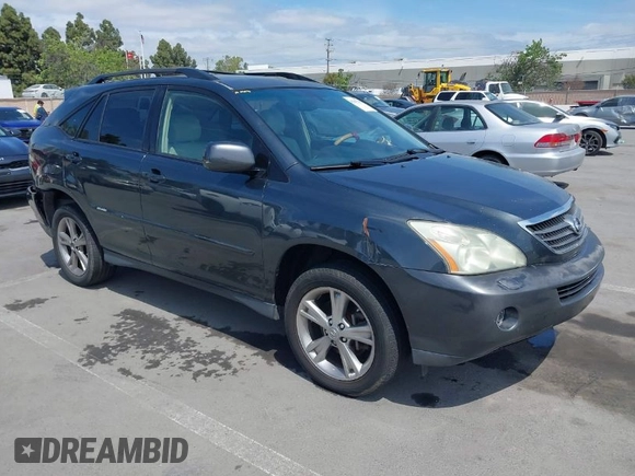 2007 Lexus RX 400h with VIN JTJGW31U372001817, listed as a IAAI auction lot 42047143 with 155,767 mi miles and . Bid and sale history available at DreamBid. Image 1.