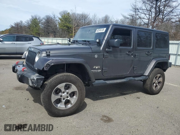 2018 Jeep Wrangler Unlimited Sahara with VIN 1C4BJWEG7JL856331, listed as a Copart auction lot 50246135 with 101,014 mi miles and Salvage title. Bid and sale history available at DreamBid. Image 1.