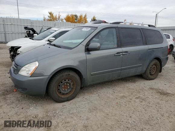 2009 Kia Sedona LX with VIN KNDMB233196318832, listed as a Copart auction lot 75229804 with 350,784 mi miles and Clean Title. Bid and sale history available at carsss.com. Image 1.