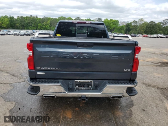 2019 Chevrolet Silverado 1500 LTZ with VIN 1GCRYGED4KZ177685, listed as a Copart auction lot 52803145 with 23,049 mi miles and Salvage Title. Bid and sale history available at DreamBid. Image 6.