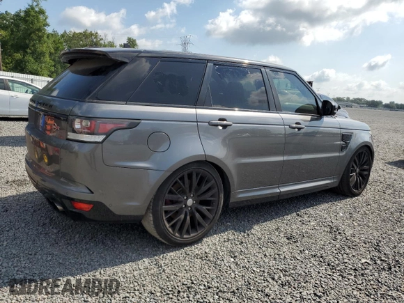 2016 Land Rover Range Rover Sport SVR с VIN SALWZ2EF3GA598168, выставлен на аукционе Copart как лот 57830945 с пробегом 122 995 миль миль и Чистый • Clean title. История ставок и продаж доступна на DreamBid. Изображение 3.