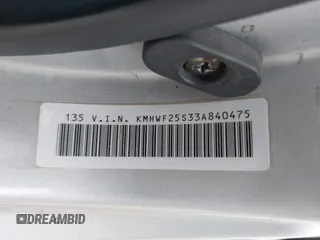 2003 Hyundai Sonata with VIN KMHWF25S33A840475, listed as a IAAI auction lot 41783799 with 181,890 mi miles. Bid and sale history available at carsss.com. Image 9.
