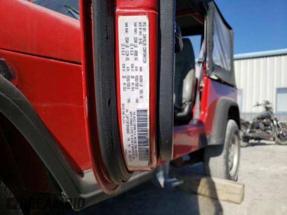 1994 Jeep Wrangler S with VIN 1J4FY19P1RP408045, listed as a Copart auction lot 77798434 with 91,697 mi miles and Clean Title. Bid and sale history available at carsss.com. Image 13.