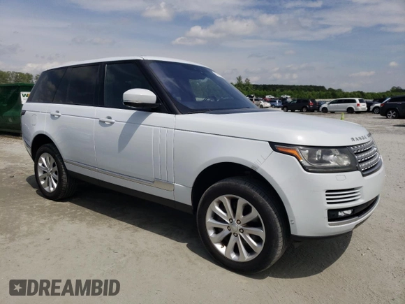 2017 Land Rover Range Rover HSE z VIN SALGS2FV2HA370503, wystawiony jako Copart lot #57427695 z przebiegiem 75 947 mil mil oraz Czysty tytuł • Clean title. Historia ofert i sprzedaży dostępna na DreamBid. Obrazek 5.