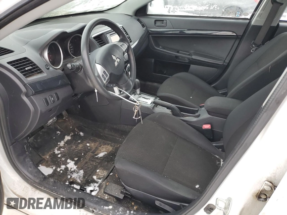 2017 Mitsubishi Lancer ES with VIN JA32V2FW2HU601981, listed as a Copart auction lot 87797895 with 108,411 mi miles and Salvage Title. Bid and sale history available at carsss.com. Image 7.
