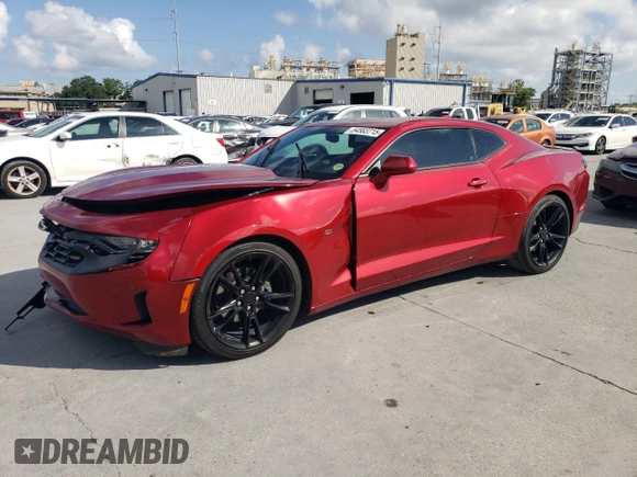 2021 Chevrolet Camaro 1LT with VIN 1G1FB1RSXM0113323, listed as a Copart auction lot 54583715 with 39,544 mi miles and Salvage title. Bid and sale history available at DreamBid. Image 1.