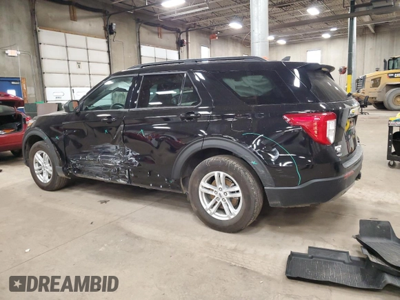 2023 Ford Explorer XLT with VIN 1FMSK8DH6PGB89641, listed as a Copart auction lot 48202405 with 16,758 mi miles and Salvage Title. Bid and sale history available at carsss.com. Image 2.