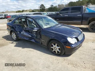 2003 Mercedes-Benz C 240 with VIN WDBRF61JX3A513527, listed as a Copart auction lot 49860405 with 95,524 mi miles and Salvage title. Bid and sale history available at DreamBid. Image 4.