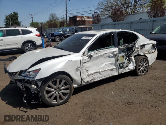 2013 Lexus GS 350 z VIN JTHCE1BL5D5015757, wystawiony jako Copart lot #54695465 z przebiegiem Nie podano mil oraz Szkoda całkowita • Salvage title. Historia ofert i sprzedaży dostępna na DreamBid. Obrazek 1.