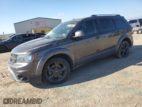 2019 Dodge Journey Crossroad with VIN 3C4PDCGB1KT841164, listed as a Copart auction lot 87814655 with 107,589 mi miles and Salvage Title. Bid and sale history available at DreamBid. Image 1.
