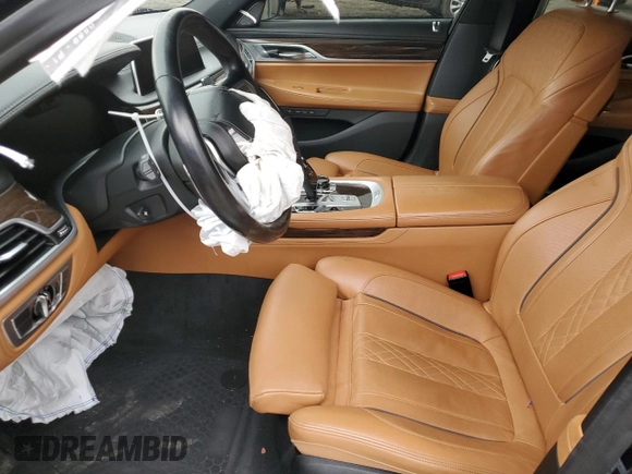 2020 BMW 7 Series 750i xDrive with VIN WBA7U2C09LGJ59554, listed as a Copart auction lot 42056323 with 56,101 mi miles. Bid and sale history available at carsss.com. Image 7.