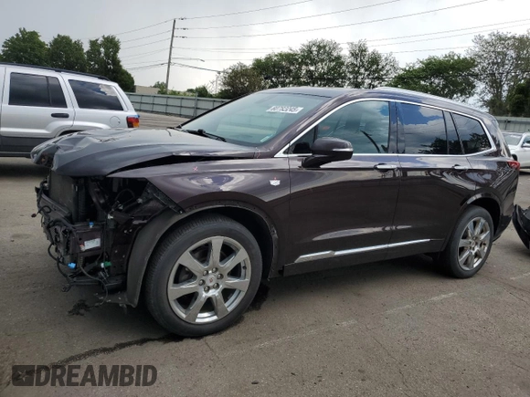 2020 Cadillac XT6 AWD Premium Luxury with VIN 1GYKPDRS0LZ134789, listed as a Copart auction lot 60782245 with 61,138 mi miles and Salvage title. Bid and sale history available at DreamBid. Image 1.